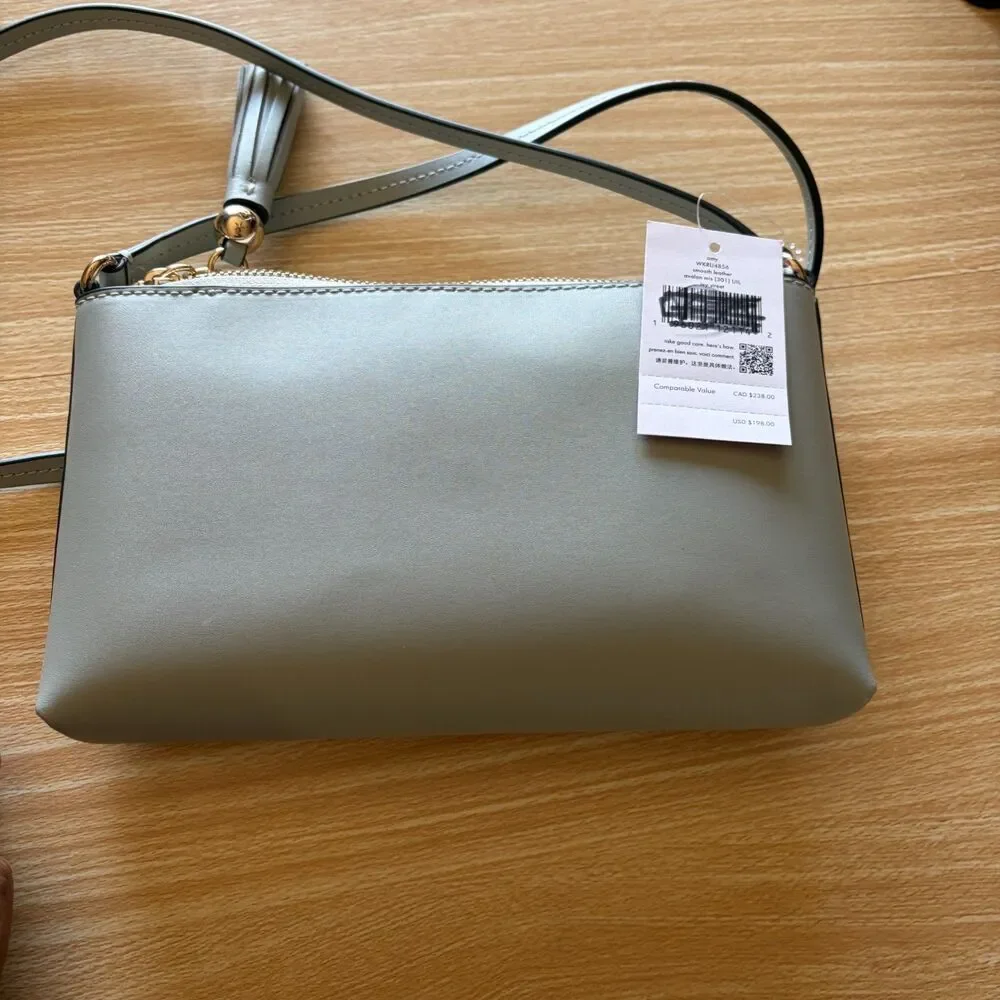 Kate Spade New York Ivy Street Amy Smooth Leather Crossbody In Avalon Mist NWT